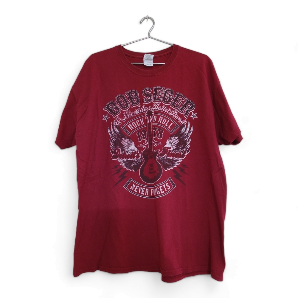 Bob Seger 2013 Concert Tour Never Forgets Red Shirt